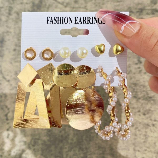 LAST DAY 70% OFF - Fashion Golden Earrings Set (Buy 2 Free Shipping)