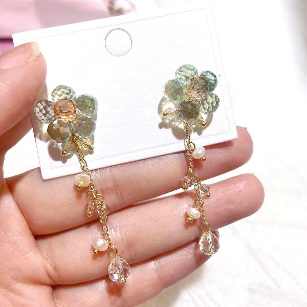 LAST DAY 70% OFF - Sweet Crystal Flower Earrings(Buy 2 Free Shipping)