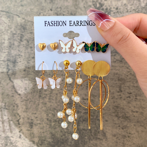 LAST DAY 70% OFF - Fashion Golden Earrings Set (Buy 2 Free Shipping)