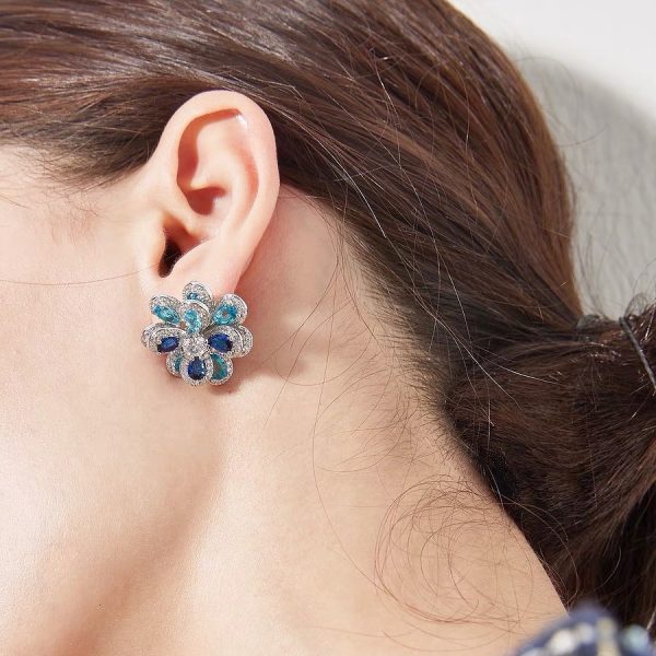 LAST DAY 70% OFF - Fashion Gradient Flower Earrings (Buy 2 Free Shipping)