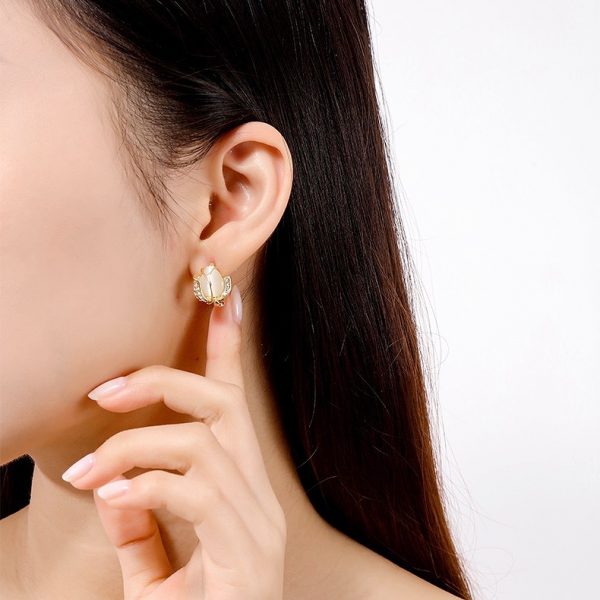 LAST DAY 70% OFF - Elegant Tulip Flower Stud Earrings (Buy 2 Free Shipping)