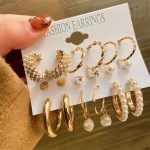 LAST DAY 70% OFF - Fashion Golden Earrings Set (Buy 2 Free Shipping)